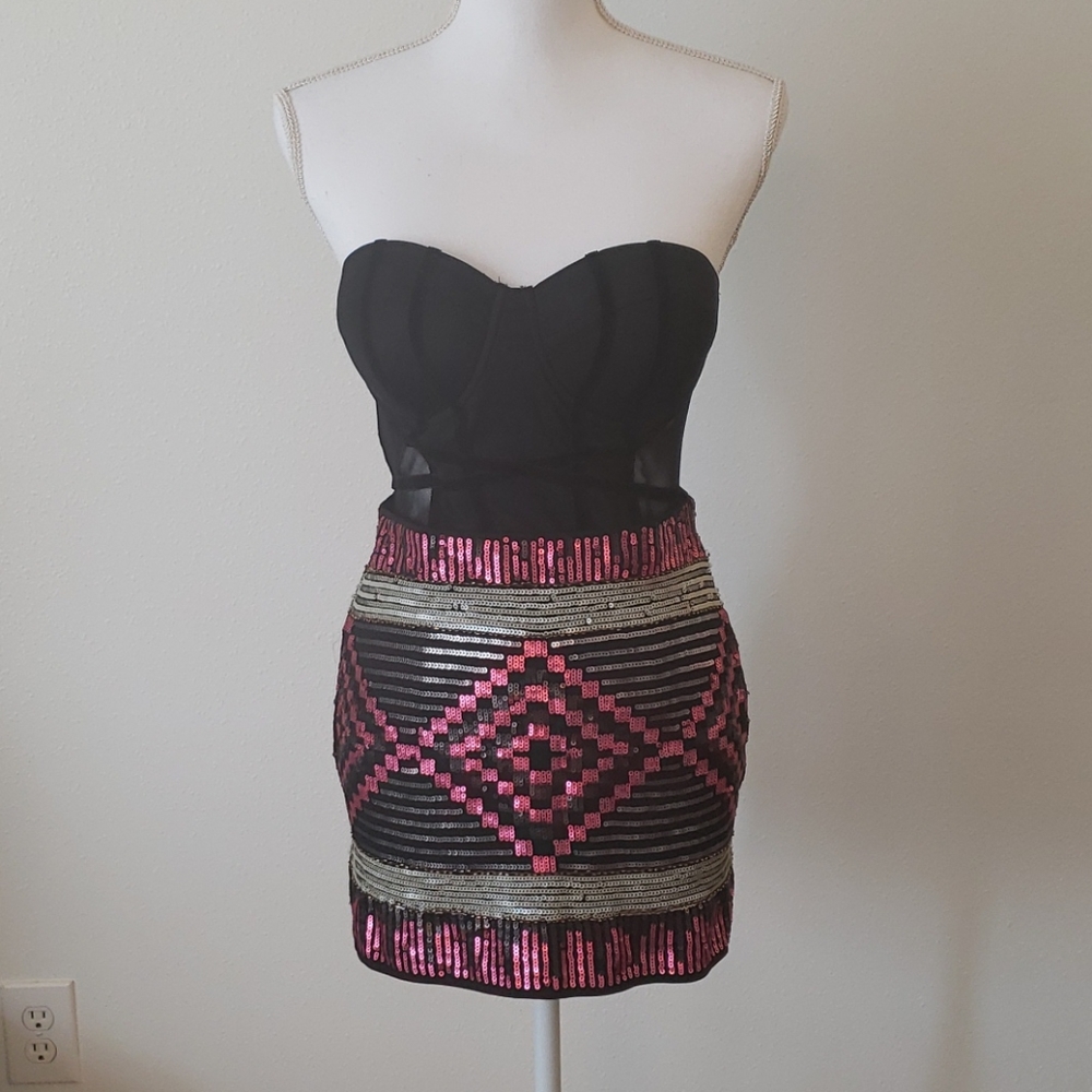 Sequin Mini Skirt